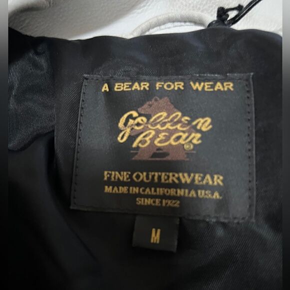 Golden Bear The Brannan - white Lapelled motor Jacket - Picture 5 of 6